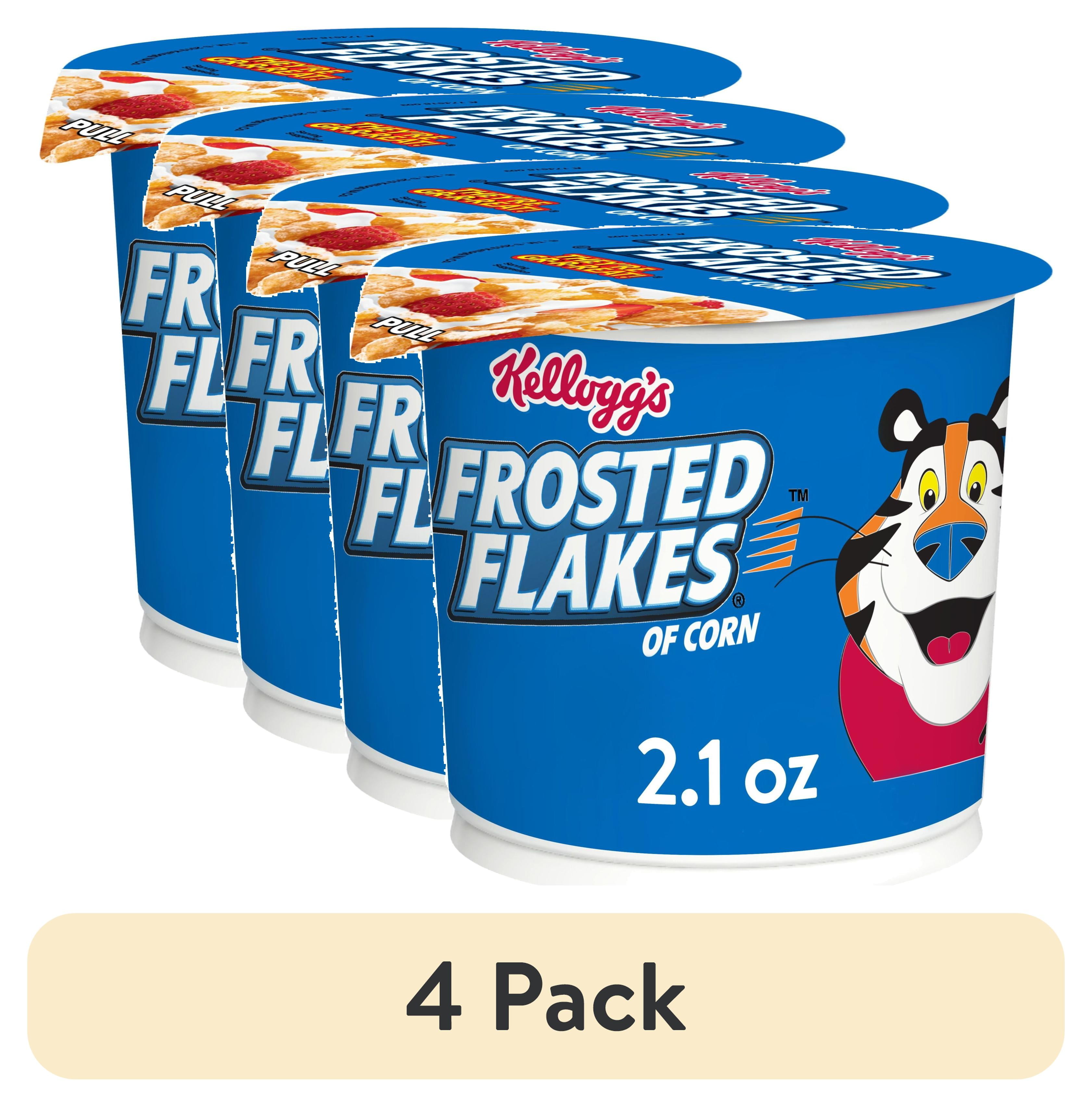 Kellogg's Frosted Flakes Cold Breakfast Cereal Cup, 8 Vitamins and