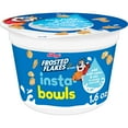 thumbnail image 1 of Kellogg's Frosted Flakes Insta-Bowls Cold Breakfast Cereal, Instant Cereal, Kids Snacks, Original, 1.6oz Cup (1 Cup), 1 of 13