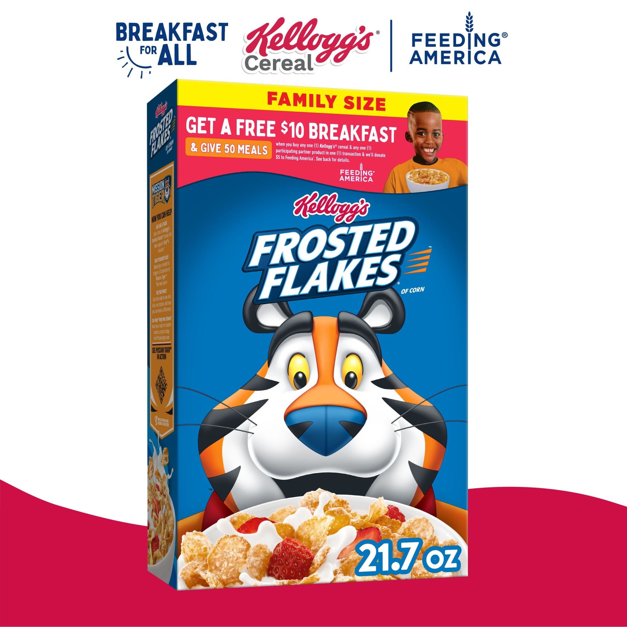 Kellogg's Frosted Flakes Original Breakfast Cereal, Family Size