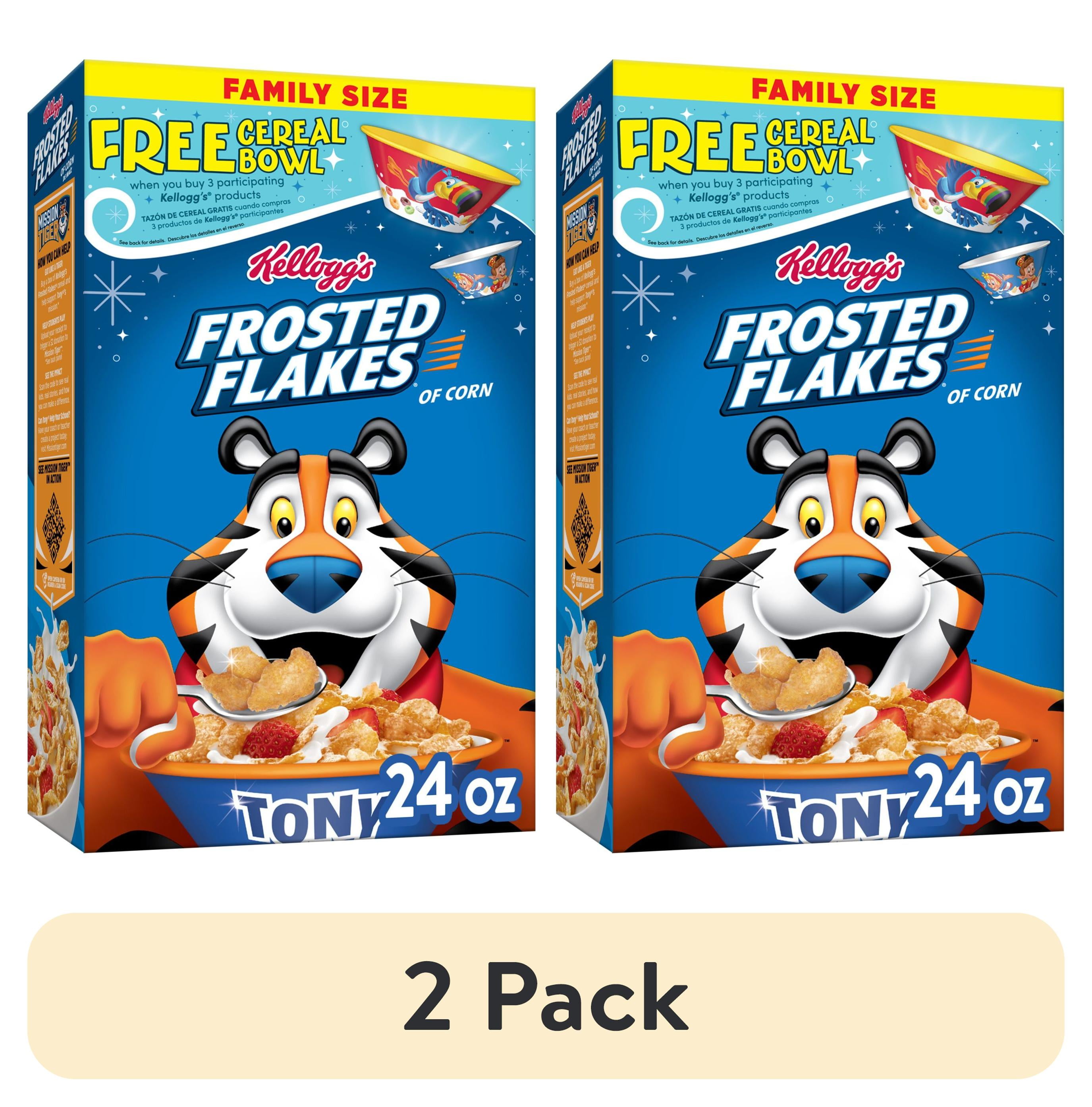 Kellogg's Frosted Flakes Original Breakfast Cereal, Family Size, 24 oz Box