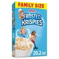 thumbnail image 1 of Kellogg's Frosted Krispies Breakfast Cereal, Kids Snacks, Family Breakfast, Family Size, Frosted Flavor, 20.2oz Box (1 Box), 1 of 14