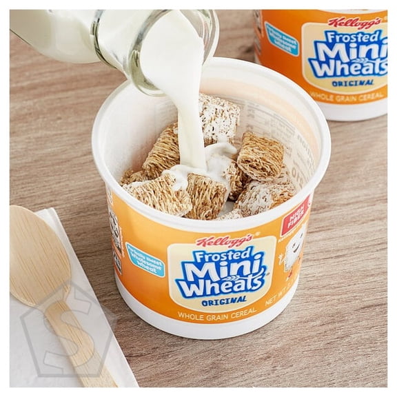 Kellogg's Frosted Mini-Wheats Bite Size Cereal Single-Serve Cup 2.1 oz - 60/Case