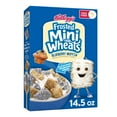 thumbnail image 1 of Kellogg's Frosted Mini Wheats Breakfast Cereal, Fiber Cereal, Kids Snacks, Blueberry Muffin, 14.3oz Box (1 Box), 1 of 12