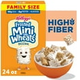 thumbnail image 1 of Kellogg’s Frosted Mini-Wheats Breakfast Cereal, High Fiber, 48g Whole Grain, Family Size, 24 oz, 1 of 13