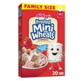 thumbnail image 1 of Kellogg's Frosted Mini-Wheats Breakfast Cereal, Kids Cereal, Family Breakfast, Family Size, Strawberry, 20oz (Pack 4), 1 of 5