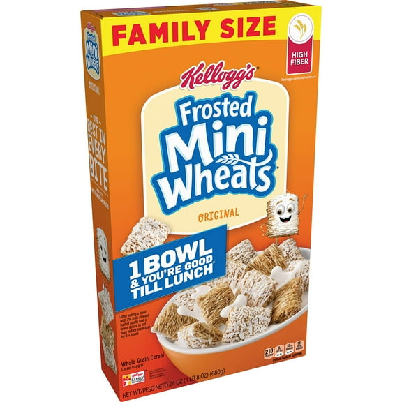 Kellogg's Frosted Mini-Wheats Breakfast Cereal Original - 24 oz (Pack of 12)