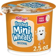 Kellogg's Frosted Mini-Wheats Original Breakfast Cereal, High-Fiber Cup, 2.5 oz
