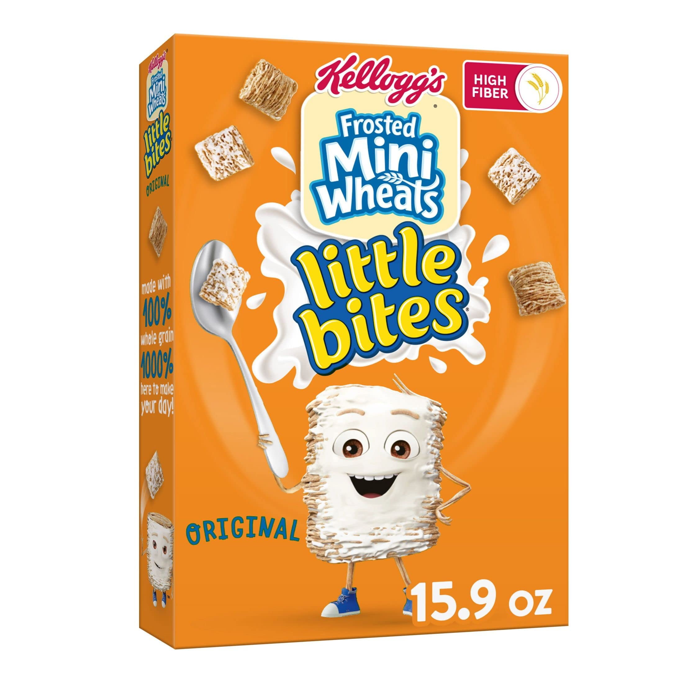 Kellogg's Frosted Mini-Wheats Little Bites Breakfast Cereal (Pack of 4)