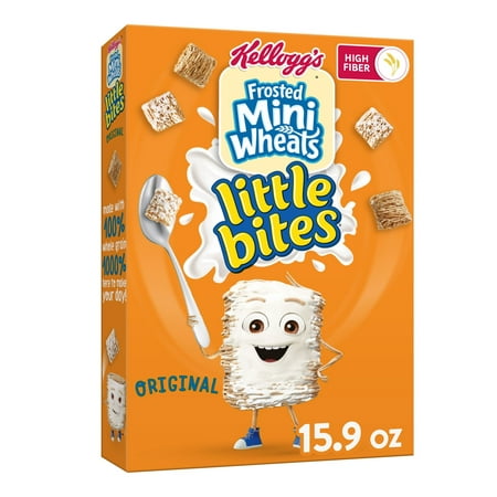 product image of Kellogg's Frosted Mini-Wheats Little Bites Original Breakfast Cereal, Family Pack, 15.9 oz Box