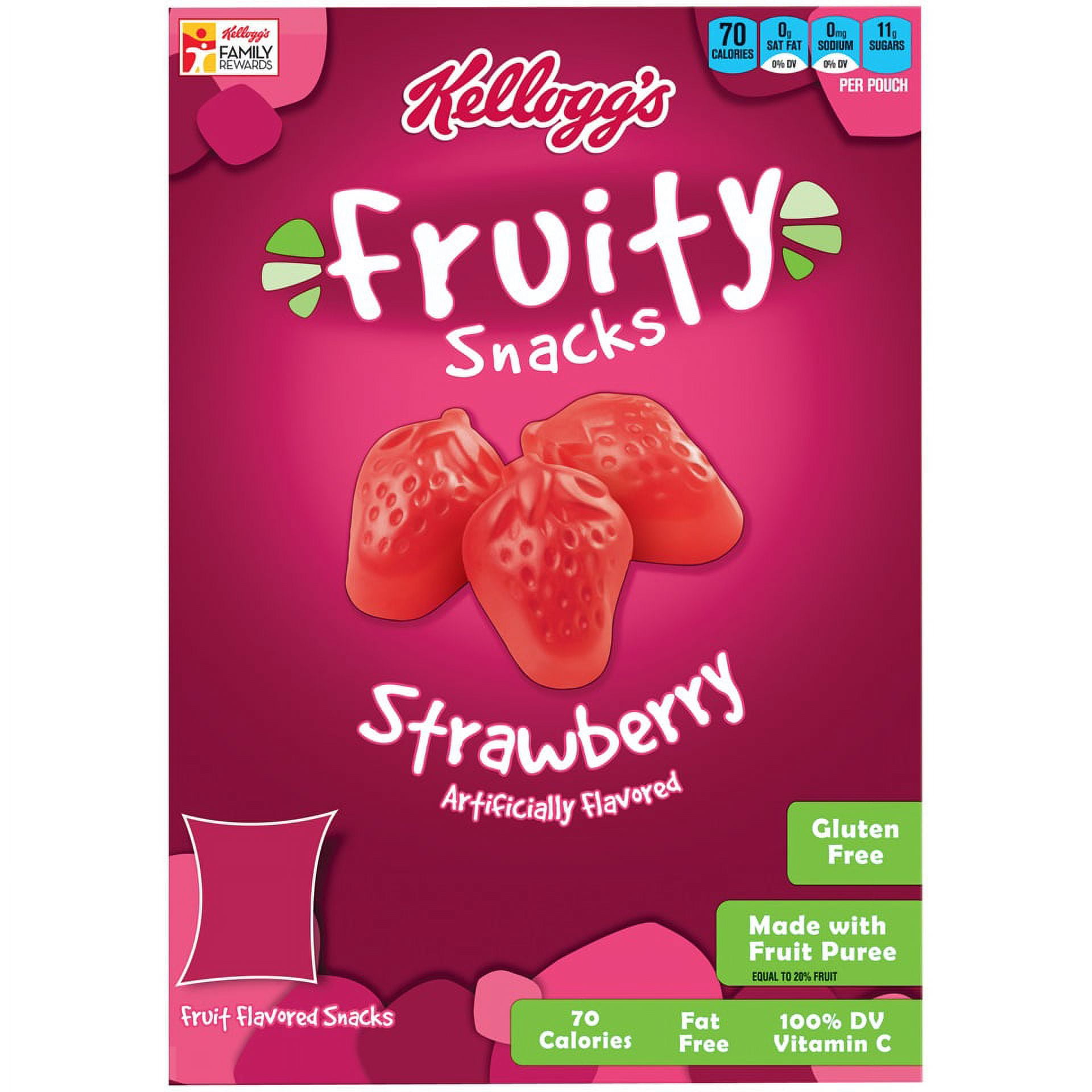 Kellogg's Fruity Snack Strawberry, 48 ct - Walmart.com