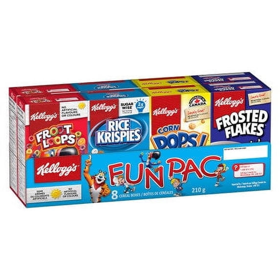 Kellogg's Fun Pac Cereal, 210g/7.4 oz