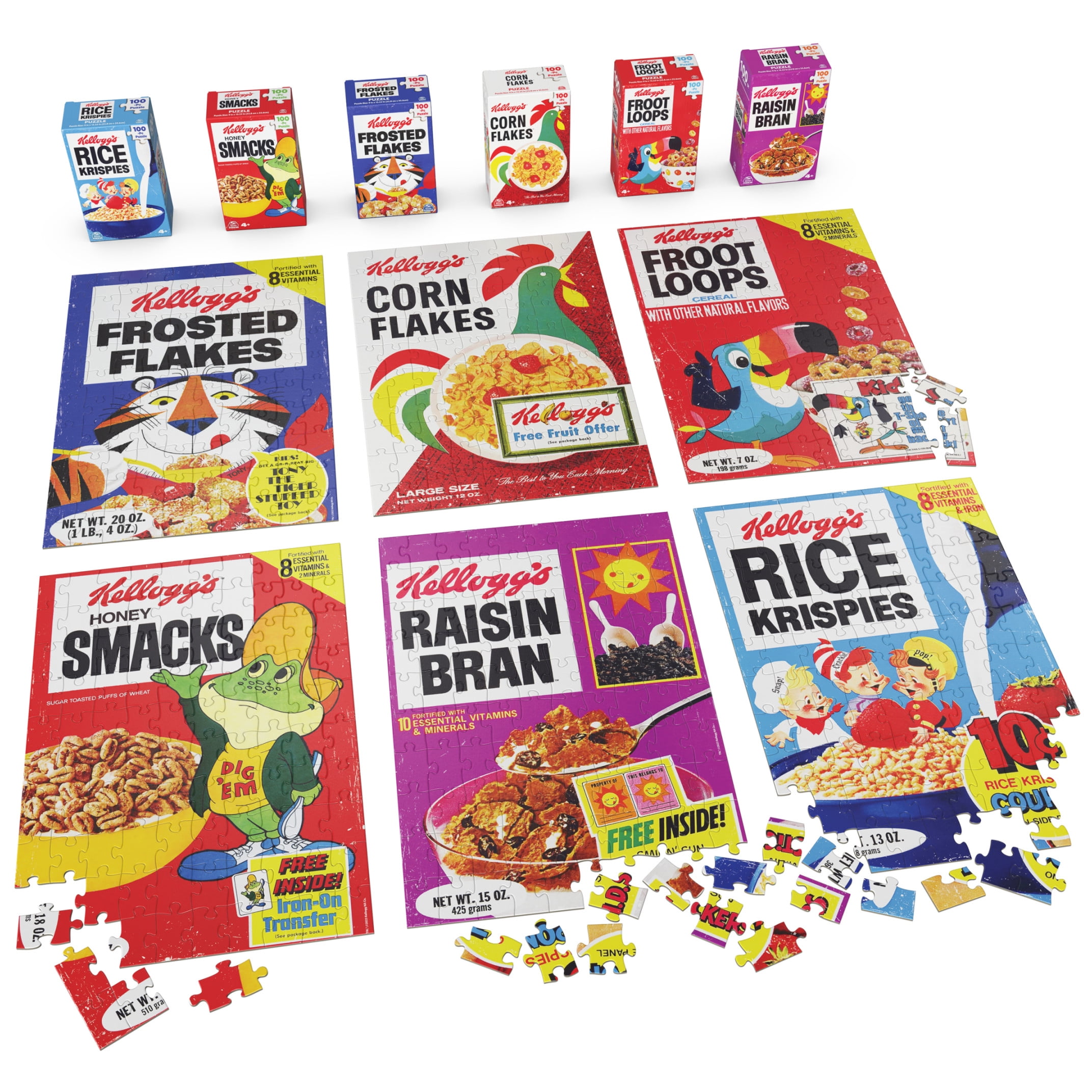 Spin Master Games Kellogg's Cereal Puzzle Bundle 6-Pack with 100