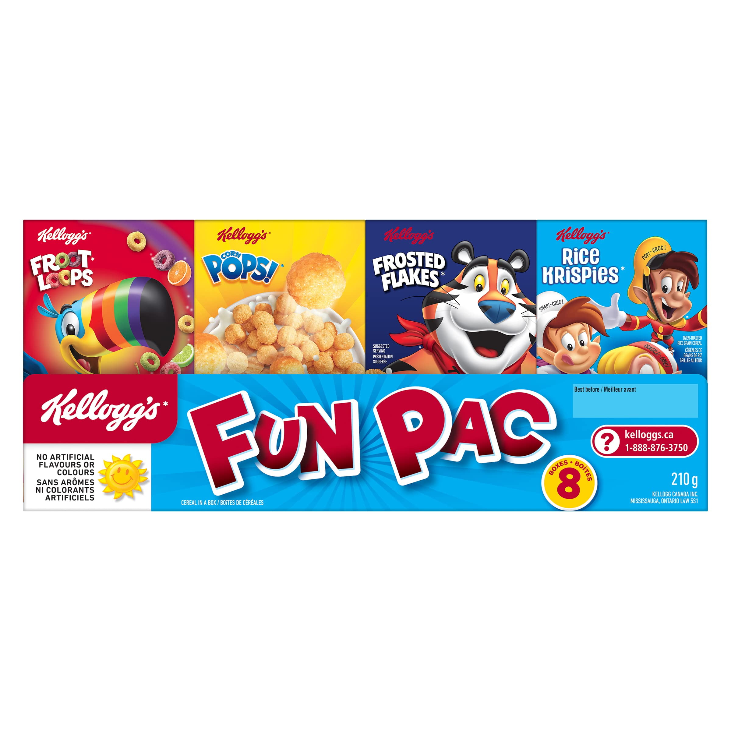 Kellogg's Fun Pak 210 Gram HYZ01 {Imported from Canada}