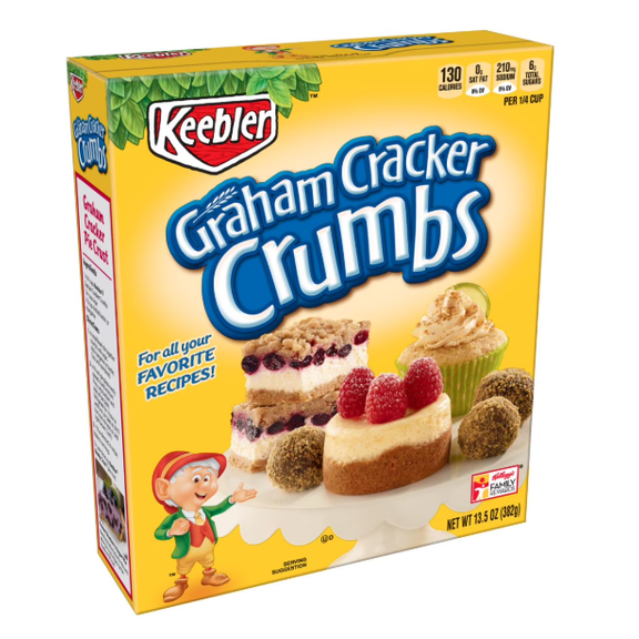 Kellogg's Graham Cracker Original Crumbs, Dessert Ingredients, 13.5 oz