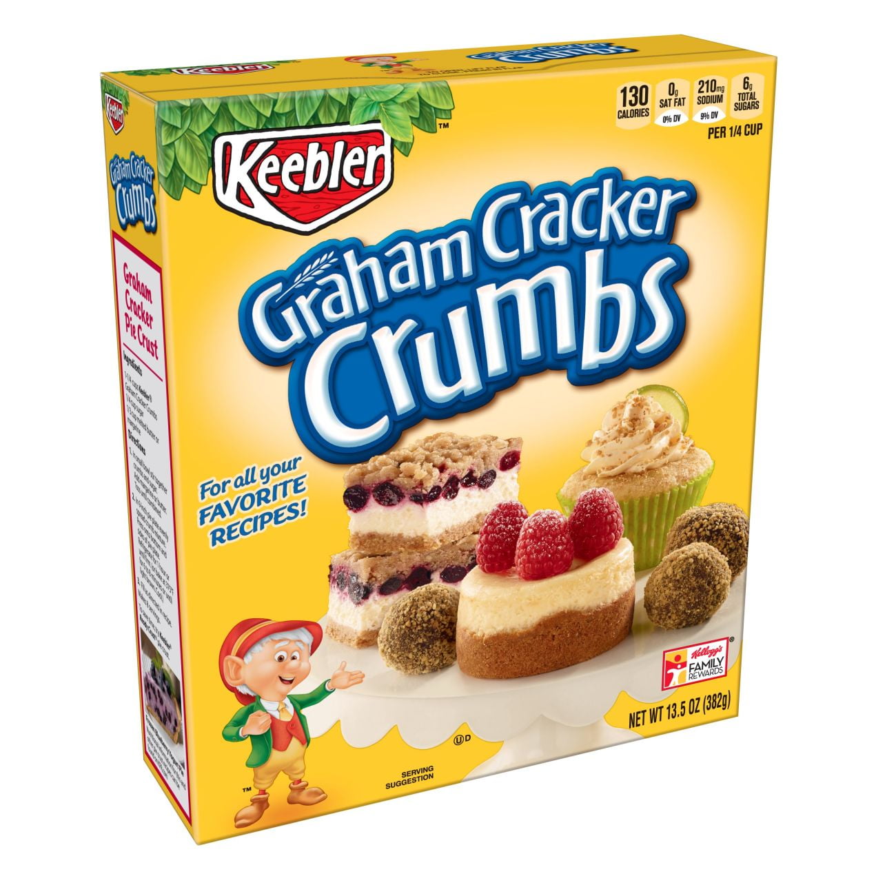 Kellogg's Graham Cracker Original Crumbs 13.5 oz (Pack of 18)