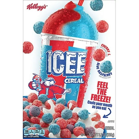 Kellogg's ICEE Mixed Berry Cold Breakfast Cereal, 8.3 oz Box