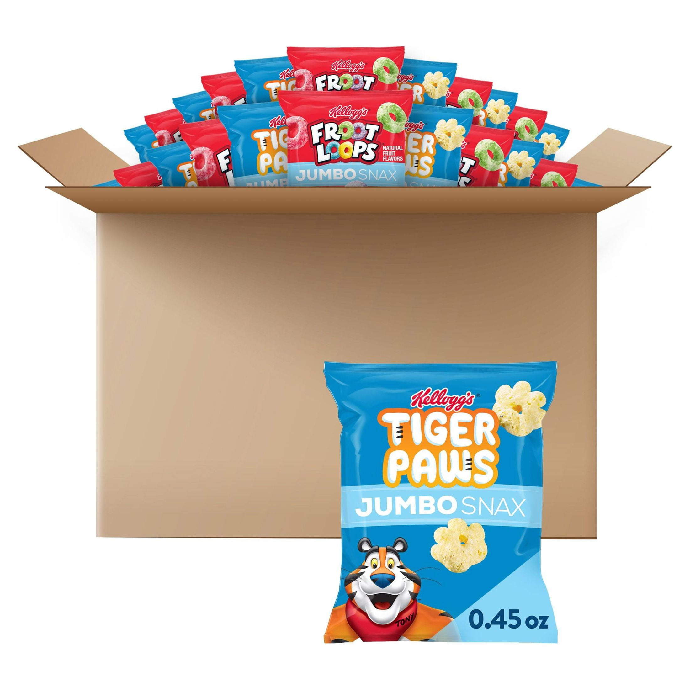 Kellogg's Jumbo Snax Variety Pack Cereal Snacks, 2.23 lb, 36 Count