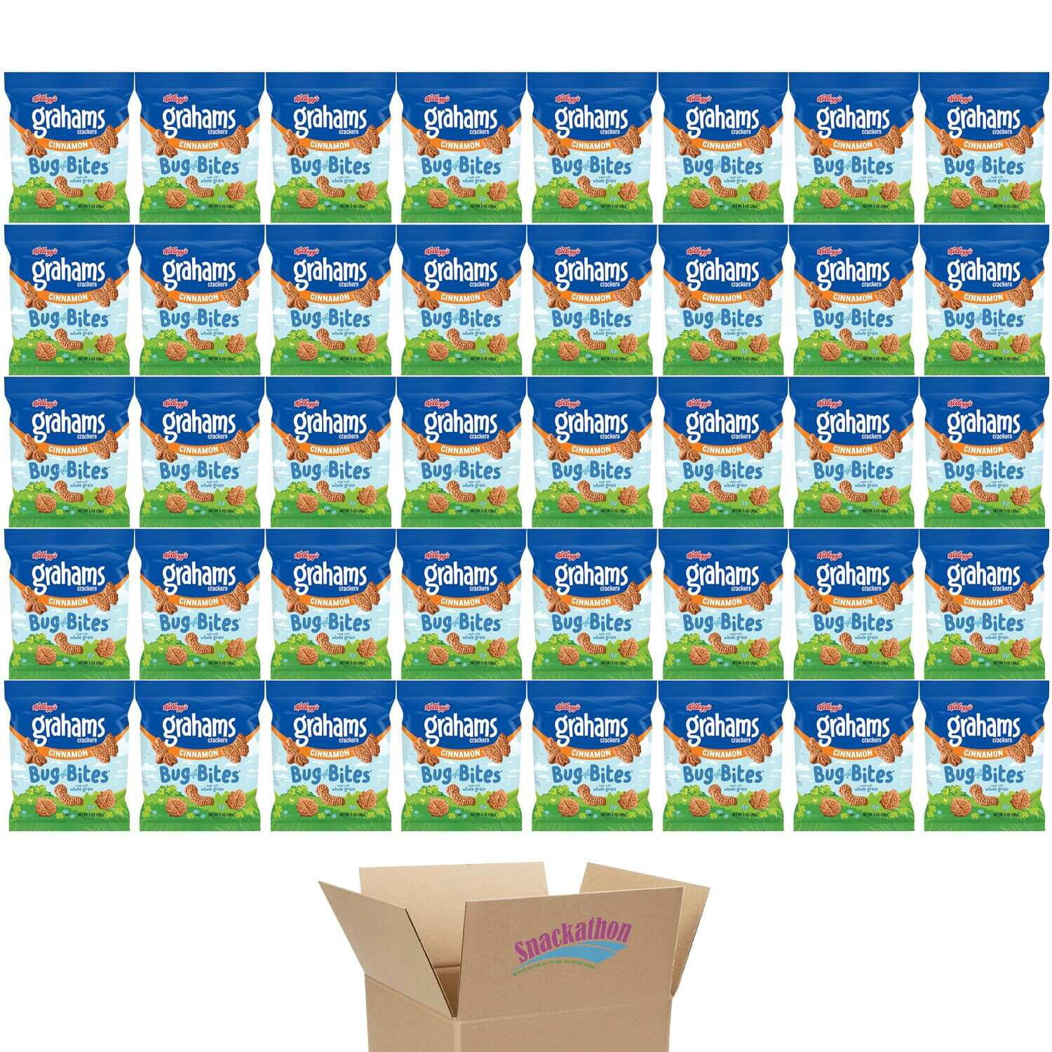 Kellogg's Keebler Bug Bite Graham Cracker Snack Packs, Cinnamon, 1