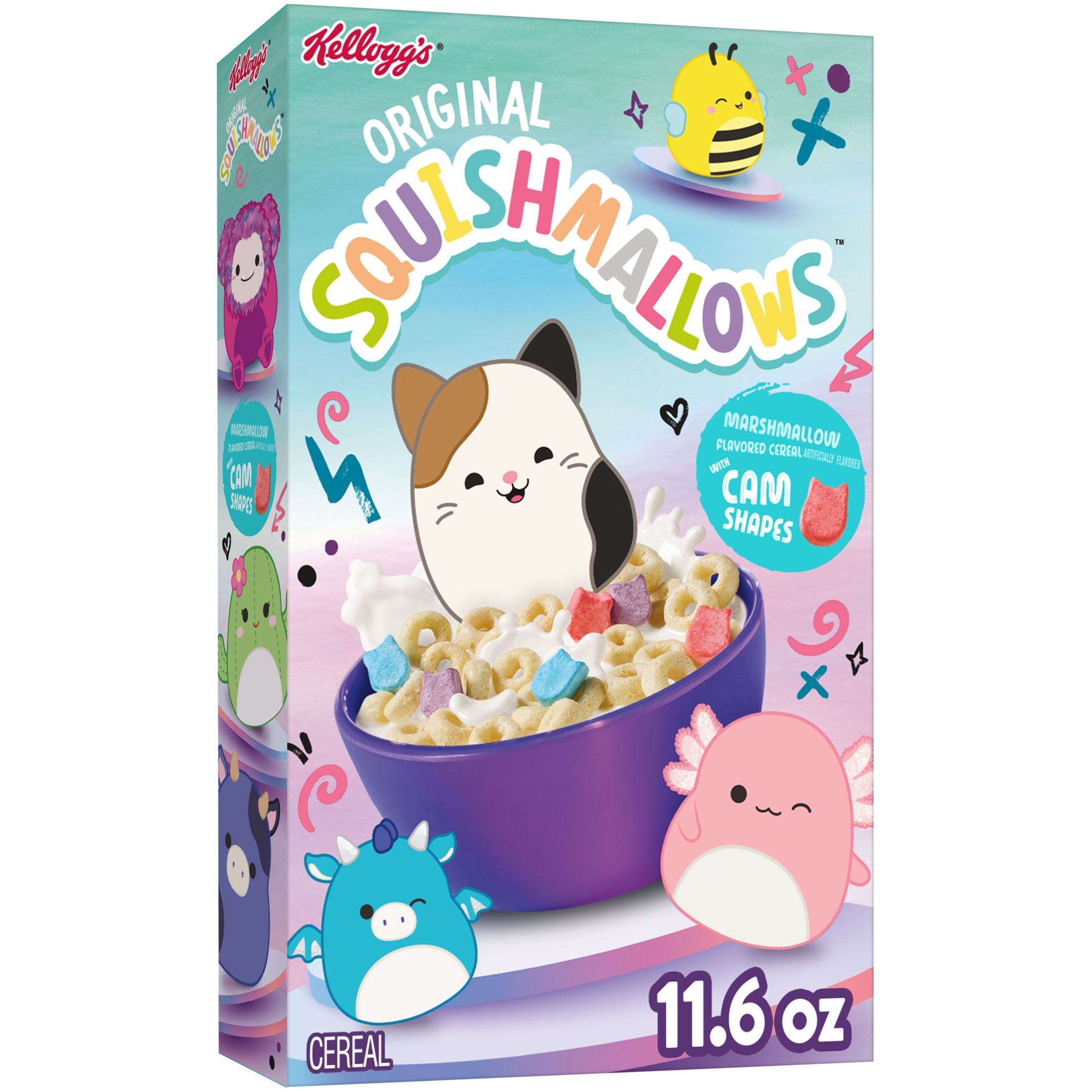 Kellogg's Squishmallows Breakfast Cereal, Kids Cereal, Family Breakfast