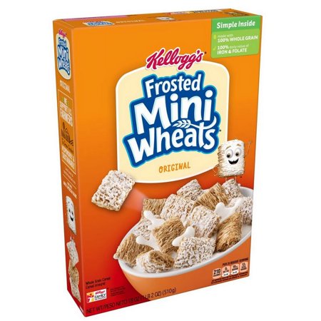 Kellogg's Mini Wheats Bite Size Frosted Cereal, 18 oz - Case of 16