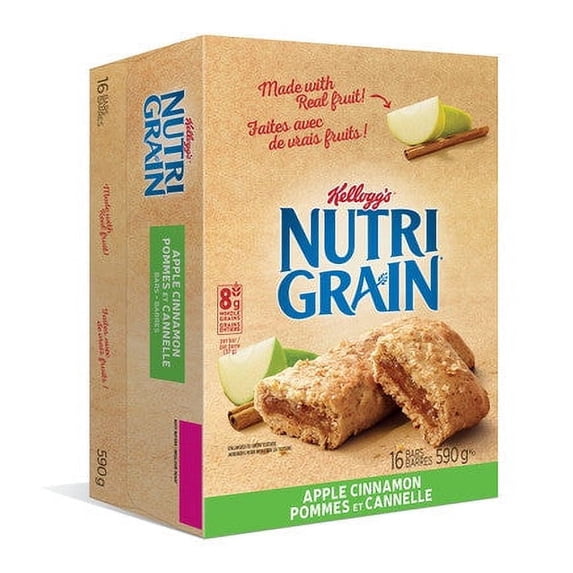Kellogg's Nutri-Grain Apple Cinnamon 16 bars, 590g/20.8oz {Canadian}