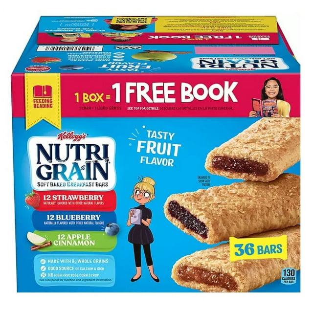 Kellogg's NutriGrain Bars Variety Pack (1.3 oz., 36 pk.)