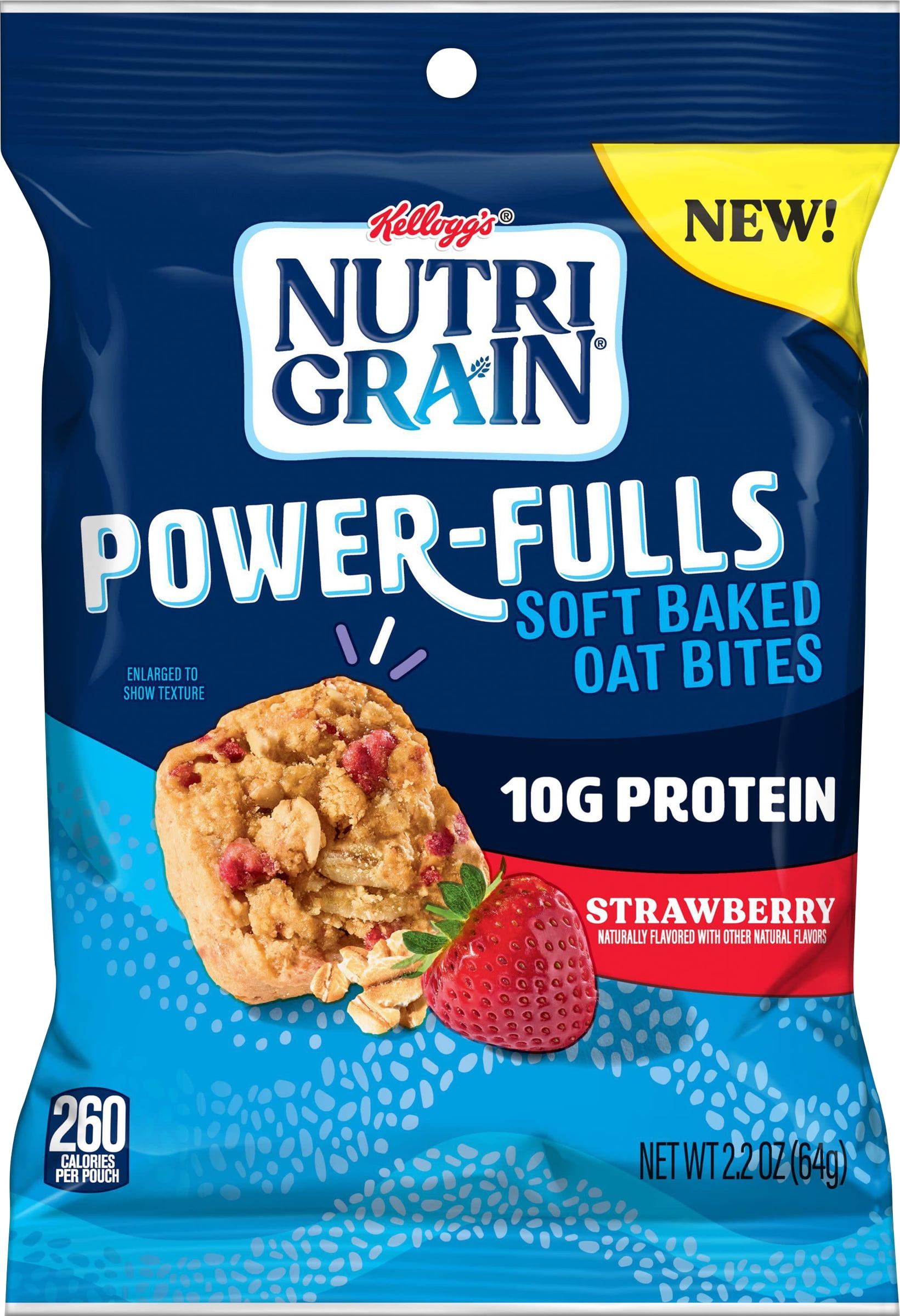 Kellogg's Nutri-Grain Cereal Bars Powerfulls Strawberry Oat Bites 2.2oz