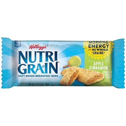 Kellogg's Nutri Grain Soft Baked Apple Cinnamon Breakfast Bars, 1.3 oz, 16 count