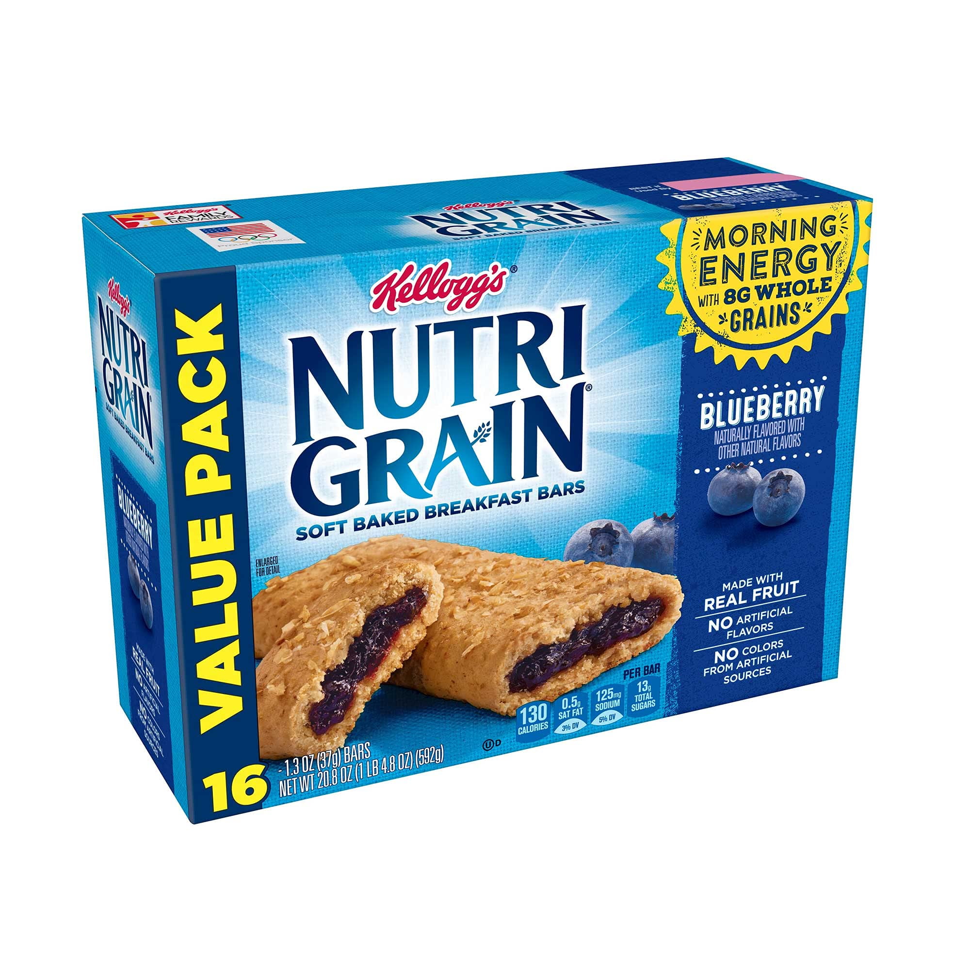 Kellogg's Nutri Grain YPF5 Blueberry Cereal Bar 16 Pack