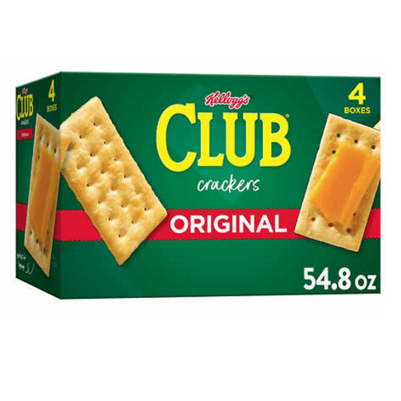 Kellogg's Original Cracker 13.7oz. Pack | Light Flaky & Buttery Taste Biscuits Deliciously Crafted Snacking at Home School Work Halloween Basket Stuffers On the Go Crackers for Kids & Adults 4 Boxes