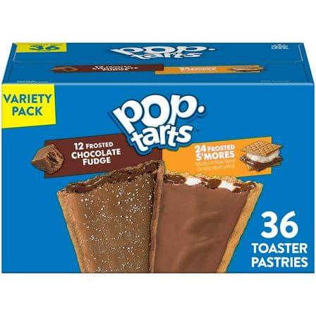 Pop-Tarts Variety Pack Toaster Pastries, Breakfast Foods, Shelf-Stable, 60.9 oz (36 Count)