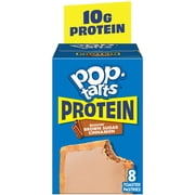 Pop-Tarts Protein Toaster Pastries, 10g Protein, Boostin' Brown Sugar Cinnamon, 14.3oz Box (8 Pop-Tarts)