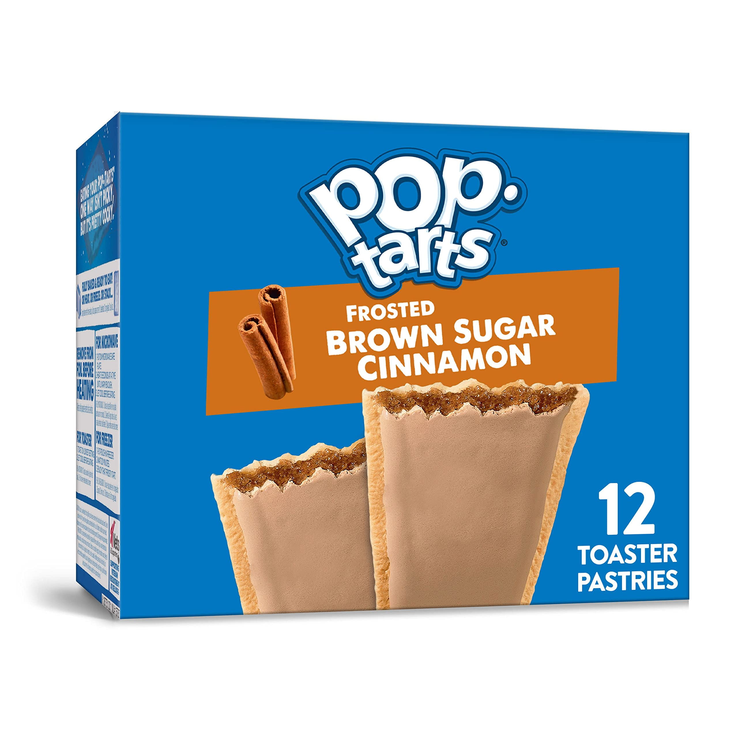 Kellogg's Pop-Tarts Frosted Brown Sugar Cinnamon Pastries (Pack of 18)