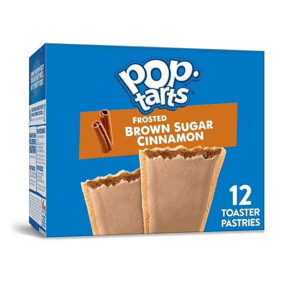 Kellogg's Pop-Tarts Frosted Brown Sugar Cinnamon Pastries (Pack of 48)