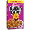 thumbnail image 1 of Kellogg's Raisin Bran Breakfast Cereal, Fiber Cereal, Family Breakfast, Family Size, Original, 22.1oz Box (1 Box)pack of 2, 1 of 5