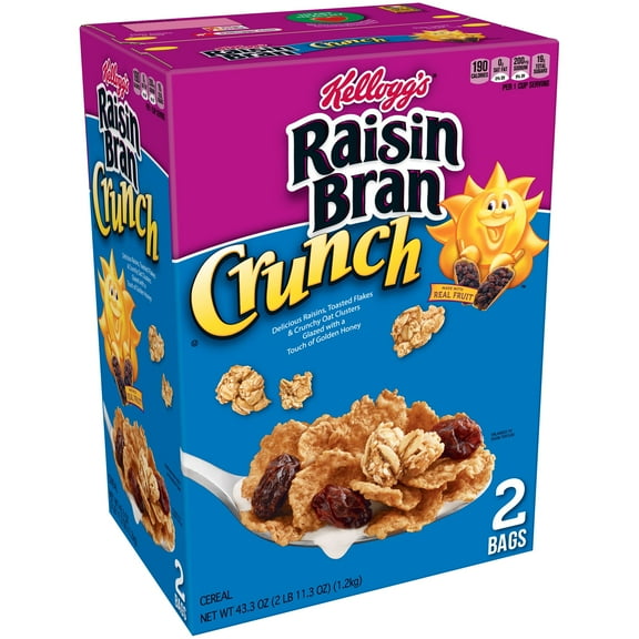 Kellogg's Raisin Bran Cereal Crunch 43.3oz