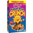 thumbnail image 1 of Kellogg's Raisin Bran Crunch Breakfast Cereal, Fiber Cereal, Family Breakfast, Family Size, 20.7oz (Pack 2), 1 of 5