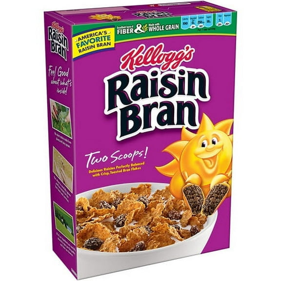 Kellogg's Raisin Bran Sweet Raisins Cereal, 20 Oz