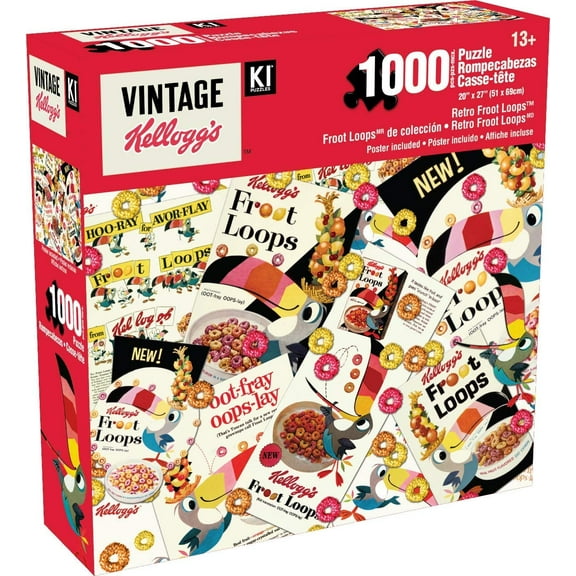 Kellogg's Retro - Fruit Loops Jigsaw Puzzle - 1000 Pieces