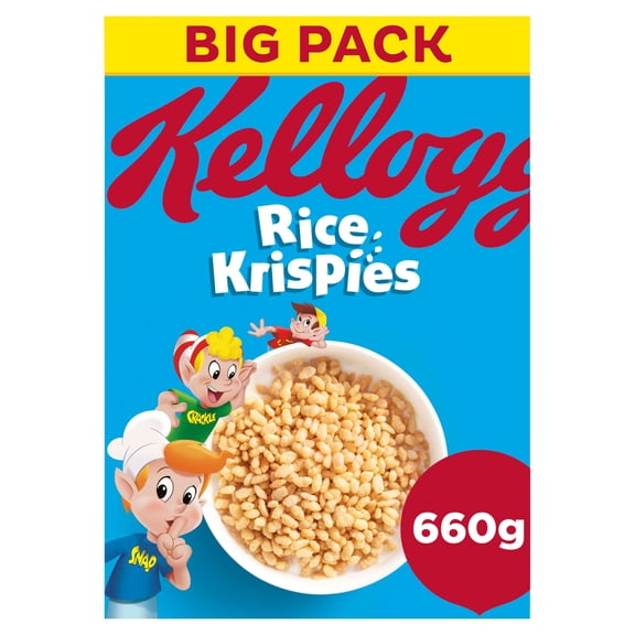 Kellogg's Rice Krispies Breakfast Cereal 660g, Imported from Britain
