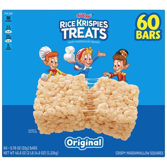 Kelloggs Rice Krispies Treats 0.78 oz 60-count