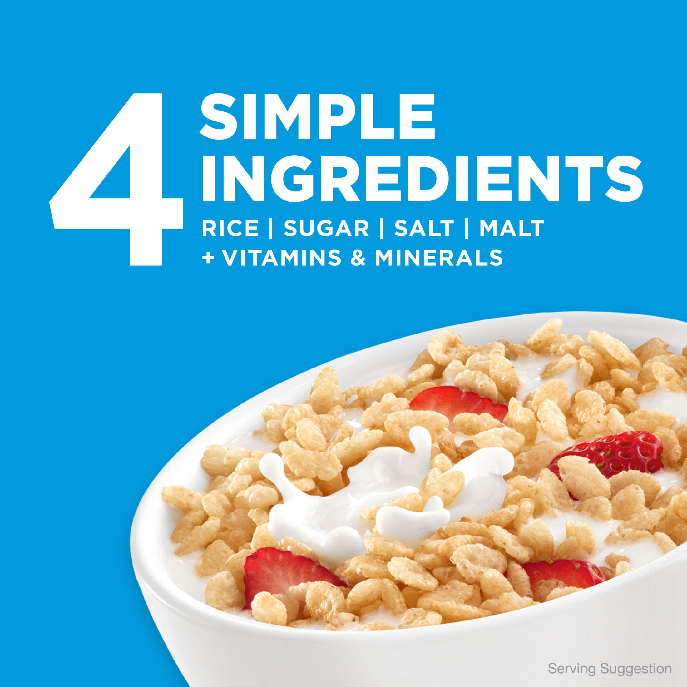 Kellogg's Rice Krispies Original, Healthy Fat-Free Breakfast
