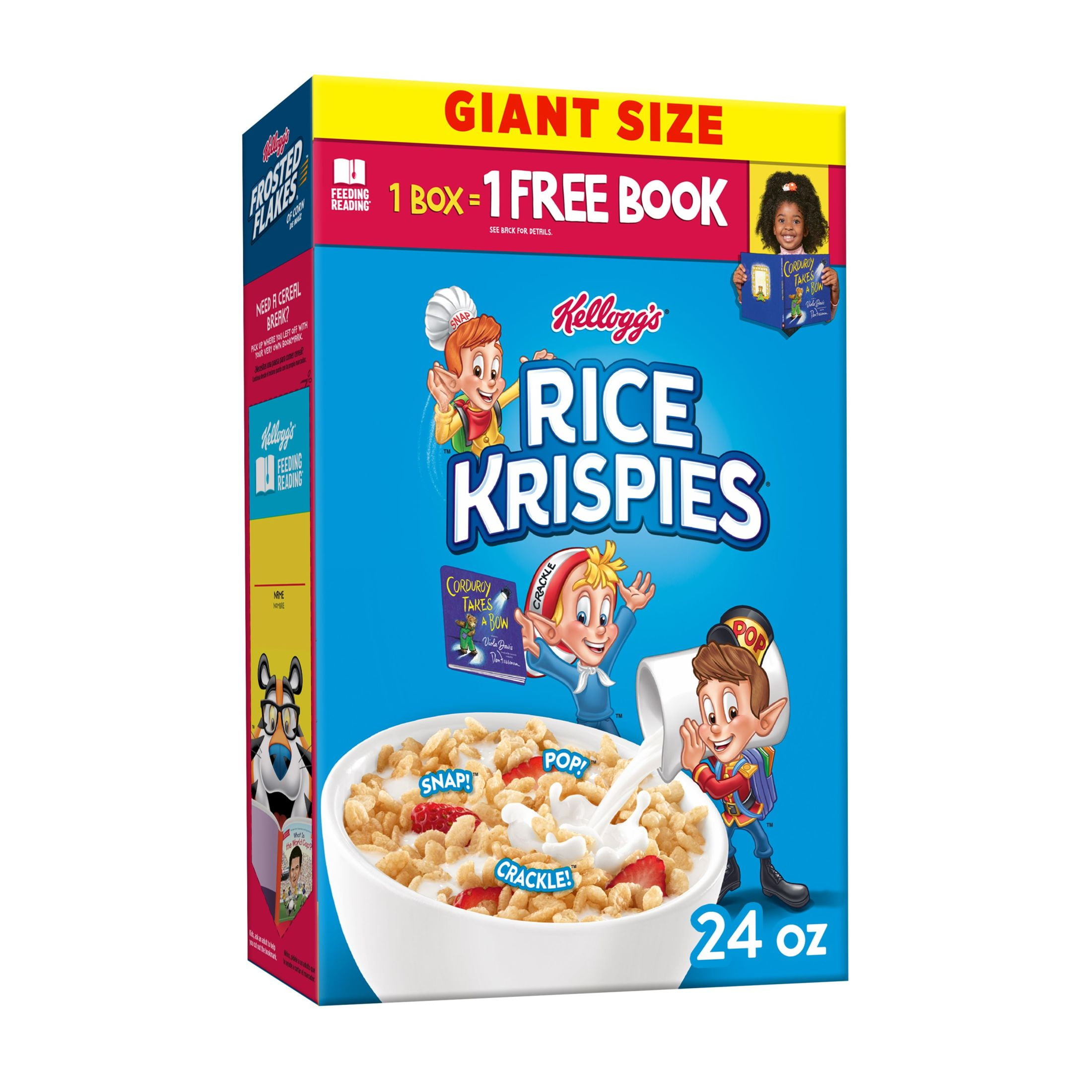Kellogg's Rice Krispies Original Cold Breakfast Cereal, 24 oz
