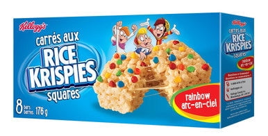 Kellogg's Rice Krispies Rainbow Square Bars, 8ct, Trans Fat Free