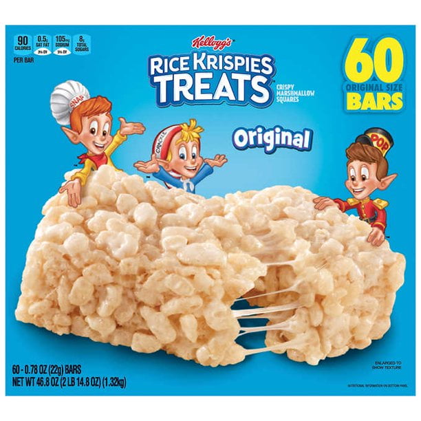 Kellogg's Rice Krispies Treats, 0.78 oz, 60-count