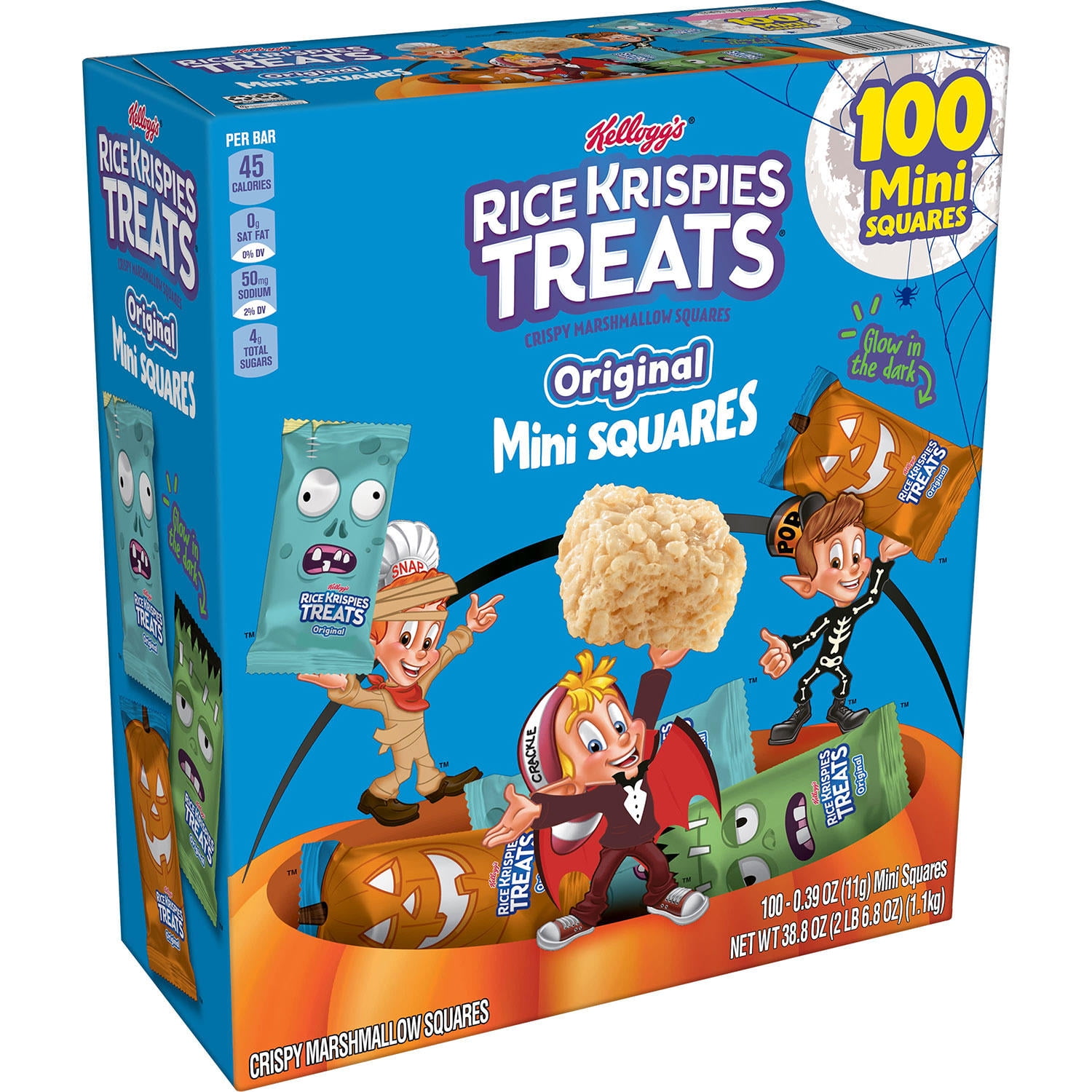 Kellogg's Rice Krispies Treats Halloween Mini Squares (100 ct ...