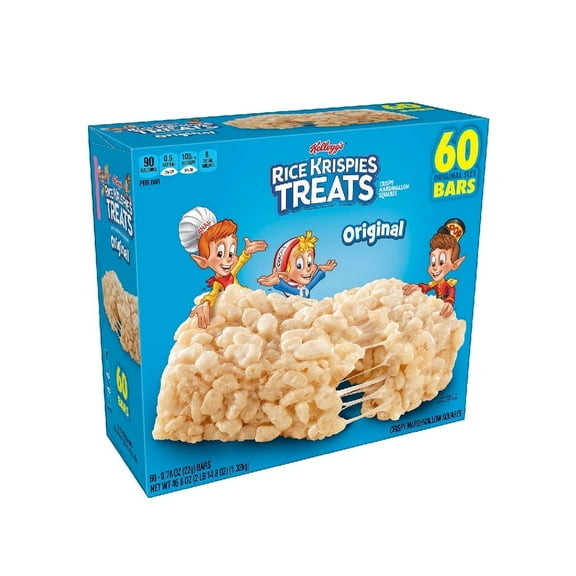 Kellogg's Rice Krispies Treats Bars Original Marshmallow 60 Count 0.78 oz