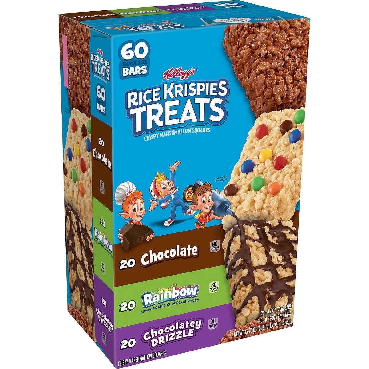 Kellogg's Rice Krispies, Crispy Cereal Bars, Variety Pack