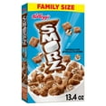 thumbnail image 1 of Kellogg's Smorz Breakfast Cereal, 8 Vitamins and Minerals, Kids Snacks, Family Size, Original, 13.4oz Box (1 Box), 1 of 11