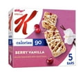 thumbnail image 1 of Special K Bar Berry Vanilla Chewy Protein Snack Bars, 6g Protein, 4.4 oz, 5 Count, 1 of 8